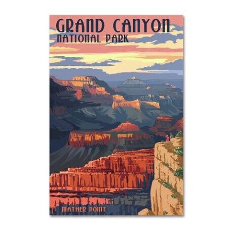 Trademark Fine Art Lantern Press 'Grand Canyon' Canvas Art, 22x32 ALI8305-C2232GG